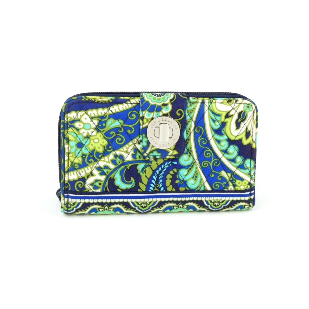 Vera Bradley Rhythm & Blues Turn Lock Wallet